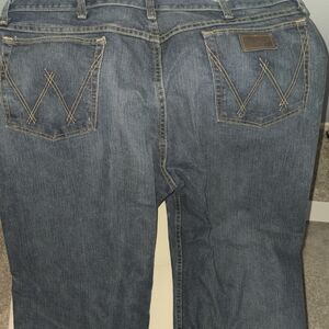 Wrangler Dark Blue Bootcut Jeans